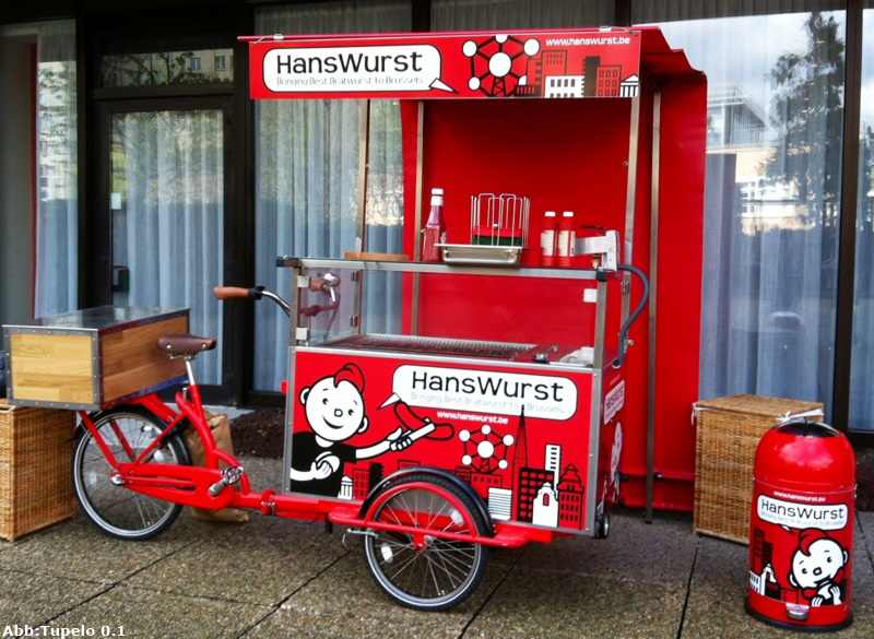 Bratwurst Verkaufsfahrrad