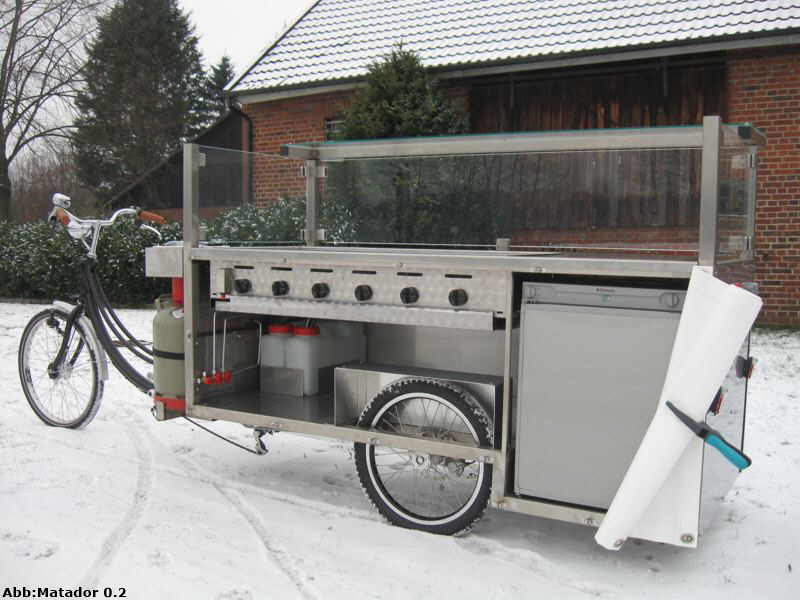 Grillfahrrad mit Gasgrill 800